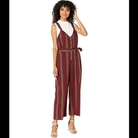 NWT SANCTUARY SEDONA JUMPSUIT HENNA STRIPE SZ SM - Picture 7 of 7